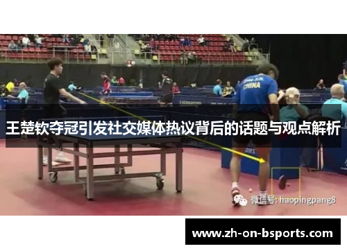 王楚钦夺冠引发社交媒体热议背后的话题与观点解析